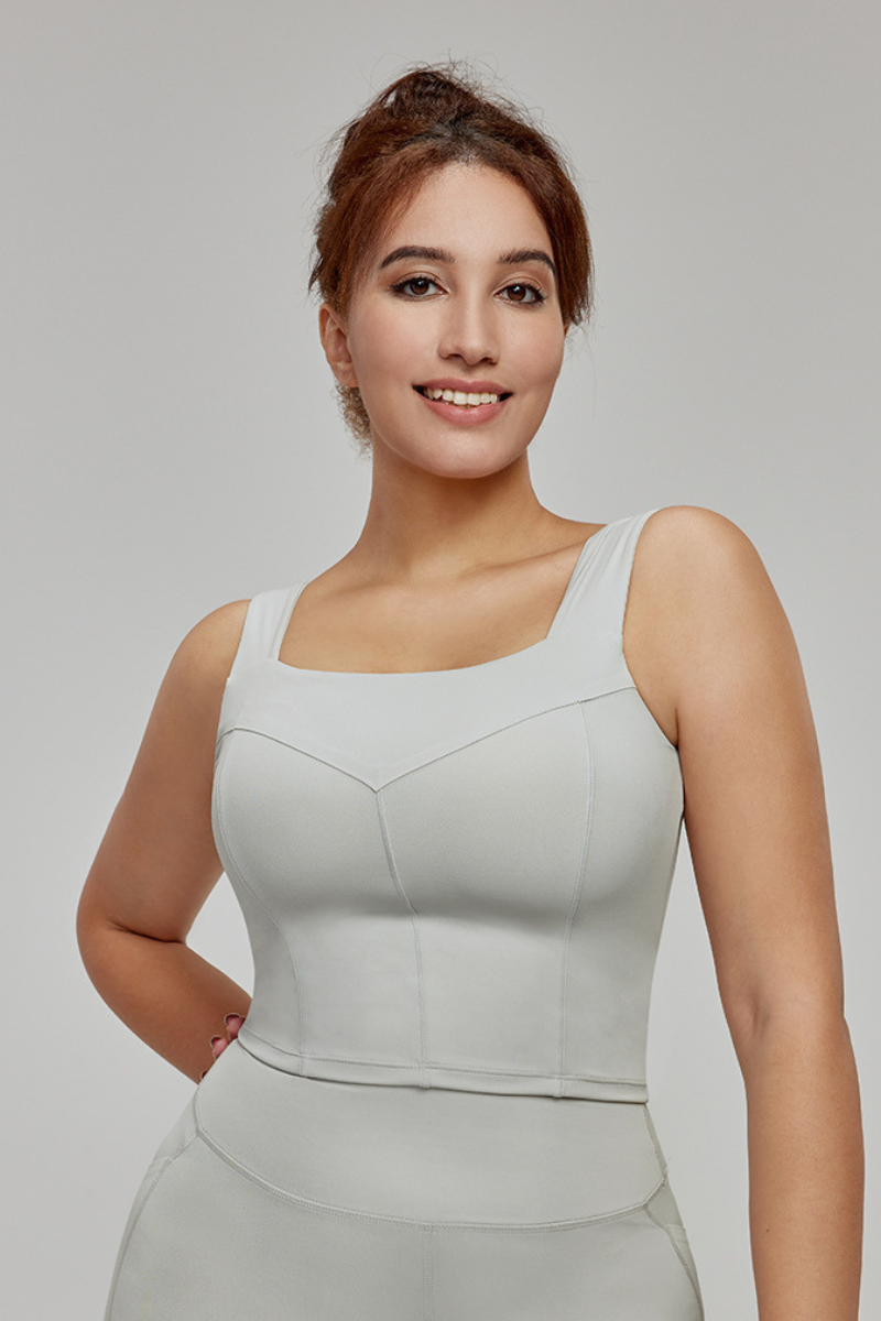 Plus Size Women Medium-Impact Waist-Slimming Sport Tank Top