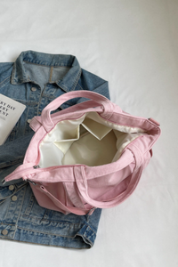 Women's Streetwear Corduroy Large-Capacity 3-Way Tote Bag