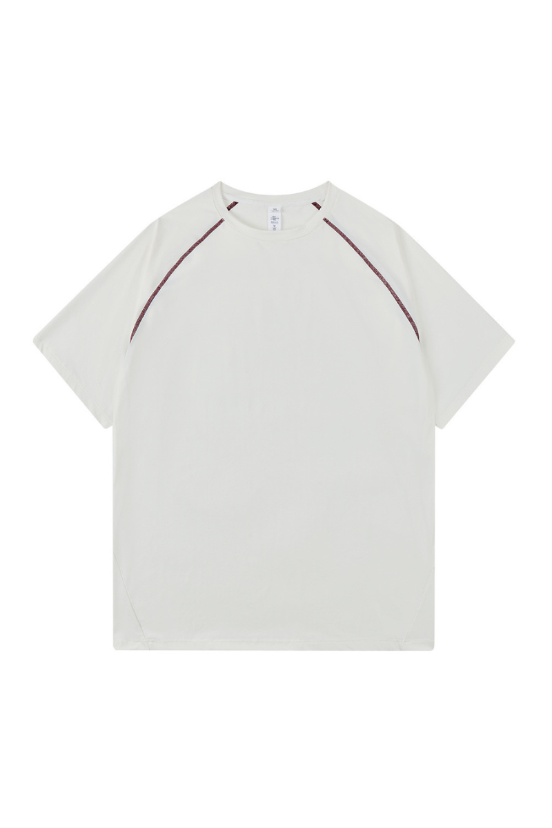 Men's Outdoor Striped Color-Block Relaxed Quick Dry T-Shirt