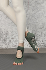 Women's Solid Color Pilates Yoga Grip Five-Toe Socks