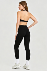 Women's Halter Backless Bra and High Waist Leggings Sets