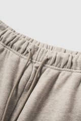 Straight-leg fleece-lined sweatpants.