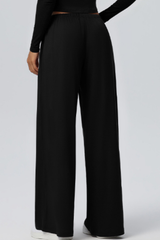 Women's Drawstring High Waist Drape Wide Leg Casual Pants