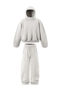 Men's Fall Set:Relaxed Fleece Hoodie And Sweatpants