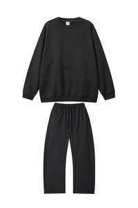 Women's Fall Set:Relaxed Pullover And Drawstring Sweatpants