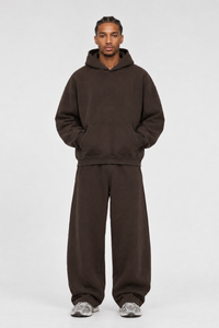 Men's Fall Fleece Hoodie & Wide Leg Sweatpants Casual Set