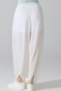 Women's Lightweight Elastic Waist Loose Fit Harem Casual Pants