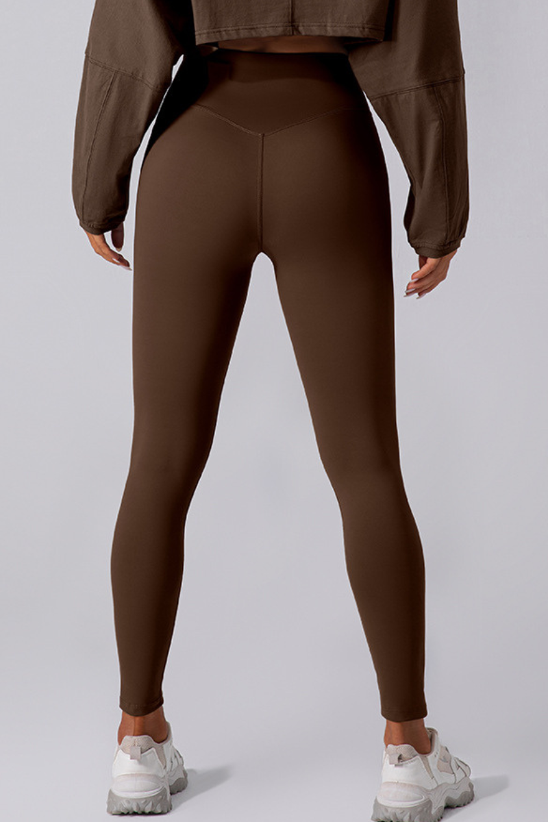 Women's V High-Waist Seamless Butt-Lifting Yoga Leggings