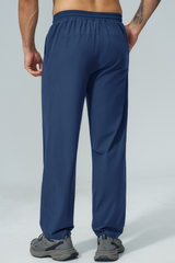 Men's Fall Elastic Waist Drawstring Relaxed Casual Pants