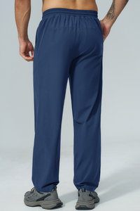 Men's Fall Elastic Waist Drawstring Relaxed Casual Pants