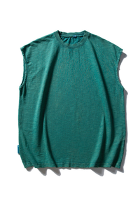 Unisex Washed Vintage Oversized Drop Shoulder Tank Top