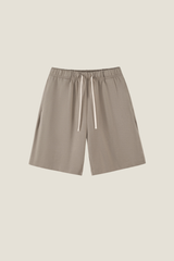 Unisex 380G Cotton Sweat Shorts - Solid Straight Drawstring Joggers
