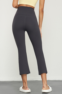 Women's Athletic Lycra High Stretch Naked Feel Flared Pants