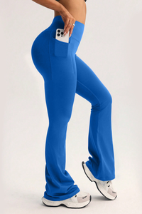 Women's High-Waist Pocket Butt-Lifting Yoga Flare Pants