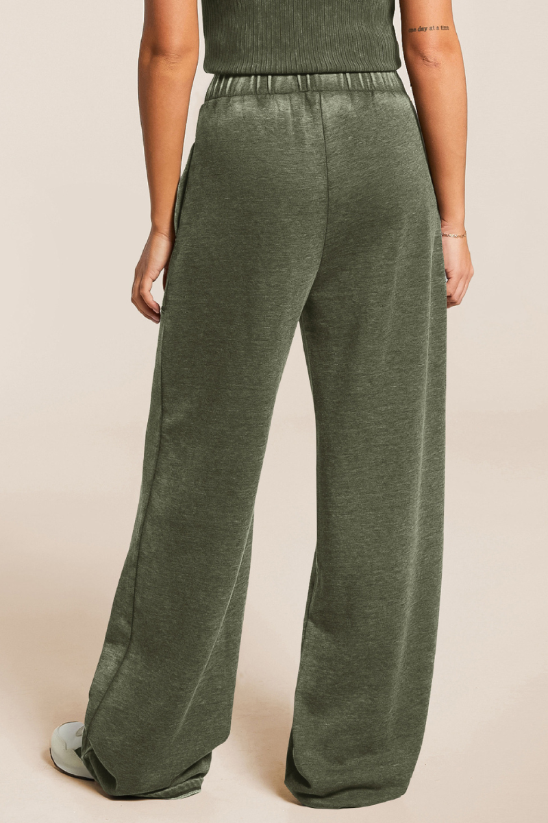 High-waisted, machine-washable long pants