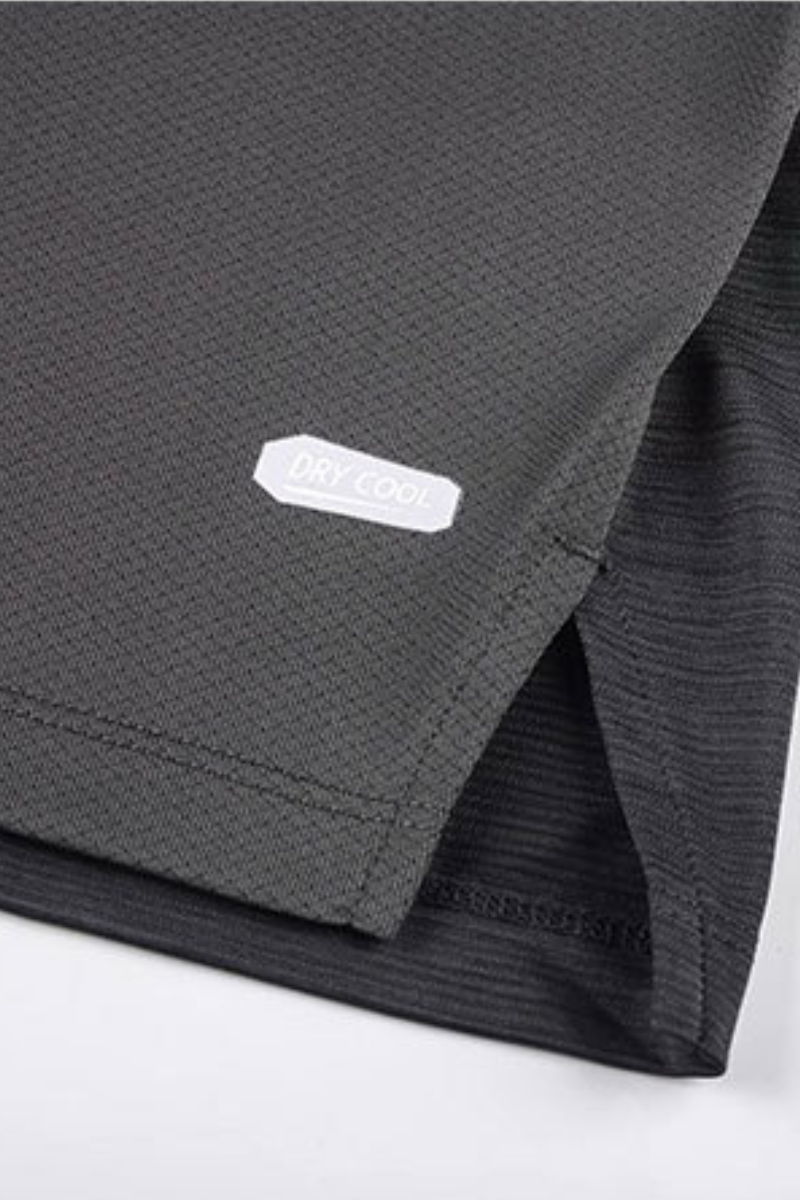 Men's Spliced Quick Dry Sports Short Sleeve T-shirt