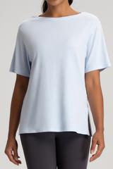 Women's Loose Quick-Dry Breathable Round-Neck Yoga T-Shirt