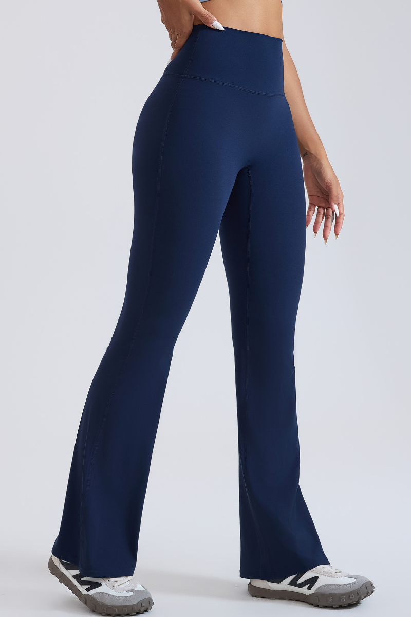 Women’s high-waisted  flare pants.