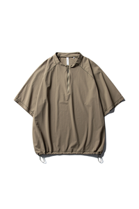Unisex Lightweight Half Zip Stand Collar Quick Dry T-shirt