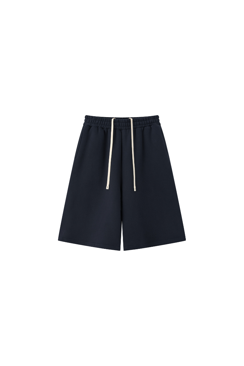 Men's Fleece Lined Drawstring Loose Casual Five Inch Shorts