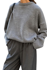 Turtleneck knitted round-necked sweater