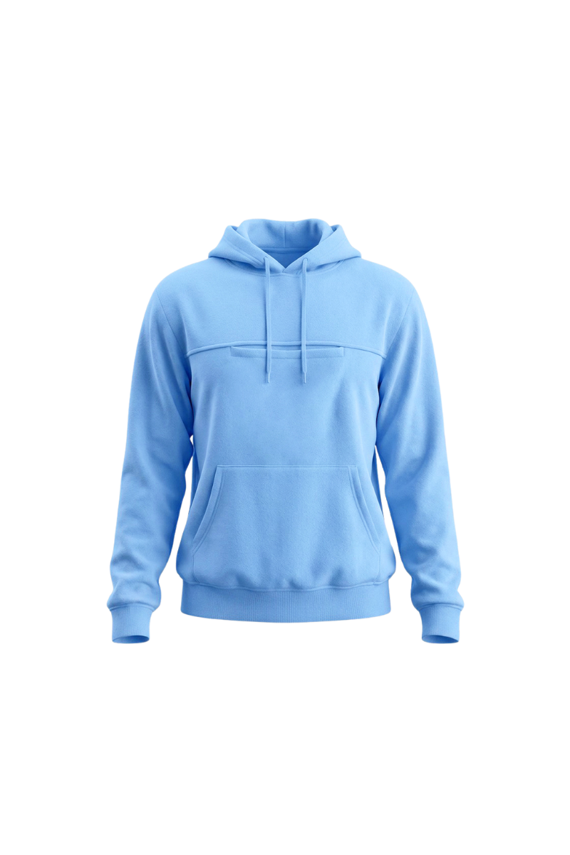 Women's Fall Solid Hoodie With Pet Pocket And Finger Cuffs
