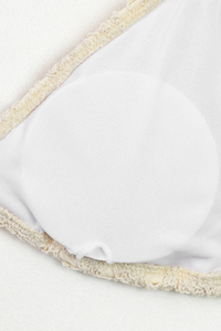 Women's Sexy Crochet Lace Hollow Out Bikini - 3 Piece Set