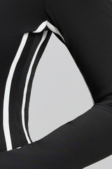 Striped high-waisted yoga set