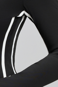 Striped high-waisted yoga set