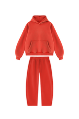 Unisex Fall Fleece Sets:Relaxed Hoodie And Sweatpants