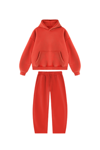 Unisex Fall Fleece Sets:Relaxed Hoodie And Sweatpants