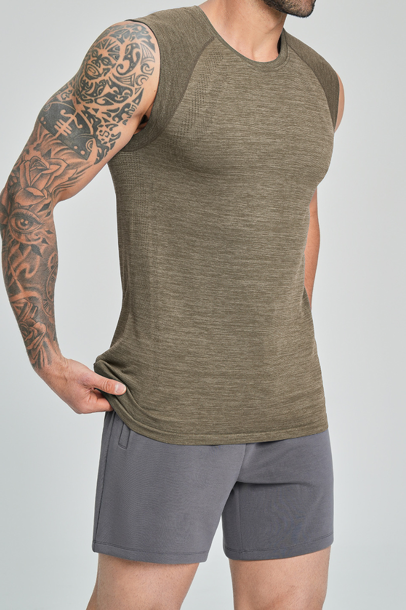 Men's Summer Soft Textured Quick Dry Sports Tank Top