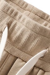 Unisex Solid Straight Shorts - Loose Drawstring Gym Shorts