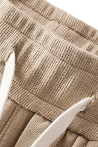 Unisex Solid Straight Shorts - Loose Drawstring Gym Shorts