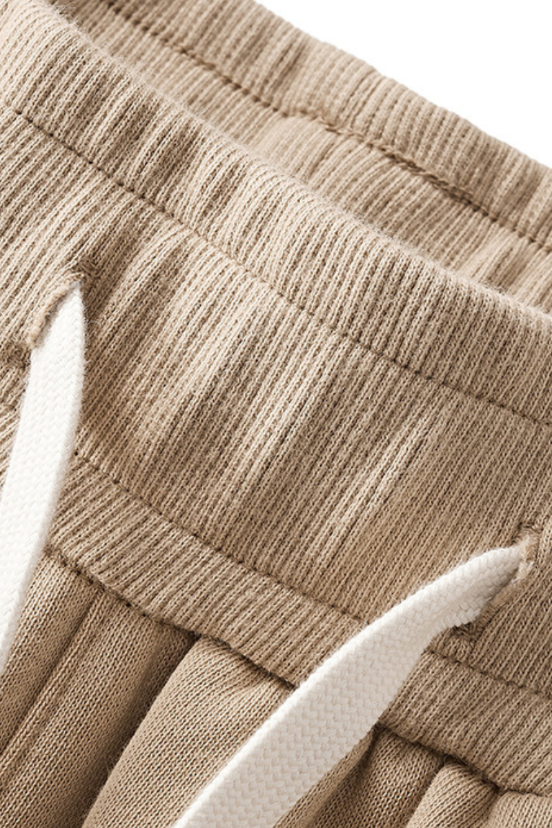 Unisex Solid Straight Shorts - Loose Drawstring Gym Shorts