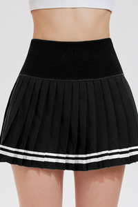 Women's College-Inspired High-Waist Pleated Mini Sport Skirt