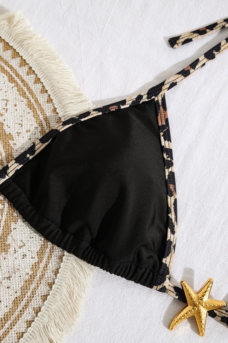 Women's Triangle Cup Halter Starfish Accessory Sexy Bikini&nbsp;