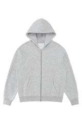 Unisex Fall 350G  Fleece Zip Up Relaxed  Solid Jacket