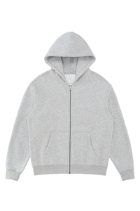 Unisex Fall 350G  Fleece Zip Up Relaxed  Solid Jacket