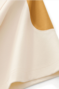 Unisex 240G cool-sensing color-blocked quick-dry T-shirt