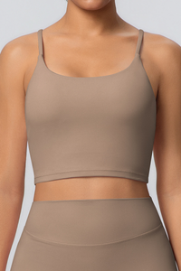 Women's Athletic U-neck Slim Shoulder Strap Bra