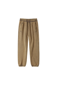 Unisex Fall Fleece Wax Dyed  Vintage Athletic Jogger