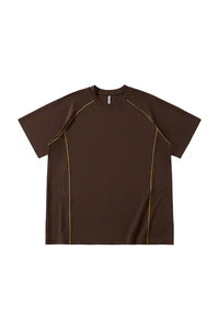 Men's Sporty Contrast-Stitch Raglan Short-Sleeve T-Shirt