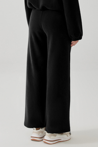 Women's Fall/Winter Fleece Warm Drawstring Raw Hem Pants