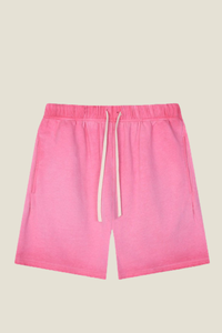 Unisex 320G Cotton Shorts - Washed Ombre Drawstring 5-Inch