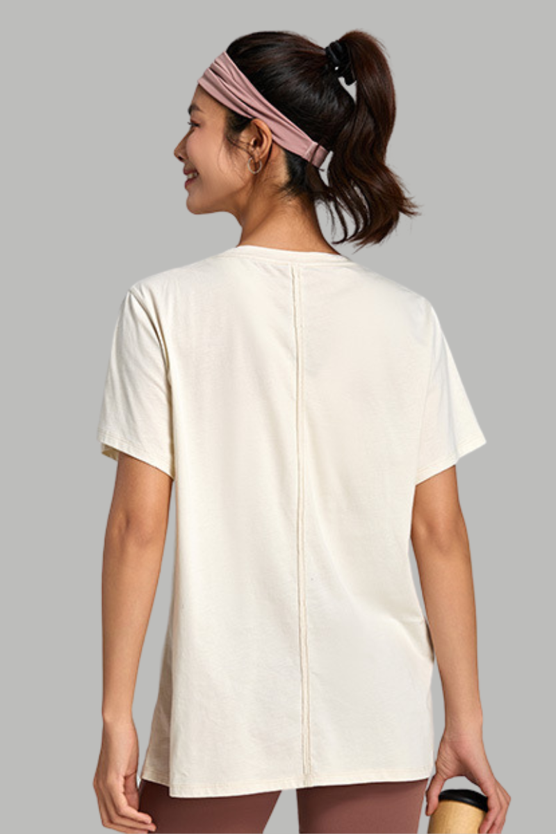 Women's Summer 100% Cotton Cooling Quick-Dry Sports T-shirt