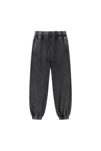 Unisex Fall 100% Cotton Vintage Washed Jogger
