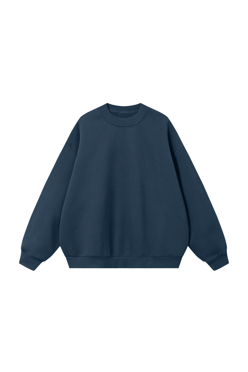 Women's Fall Heavyweight Fleece Cropped Crew Neck Sweatshirt
