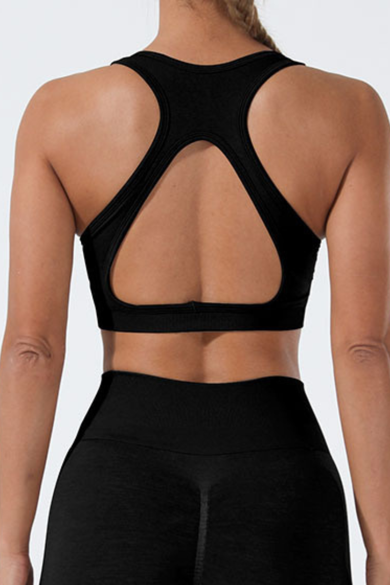 Women's Sport U-neck Cross Back Seamless Bra