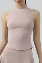 Women's Sleeveless Side Stripe Tennis Tank Top